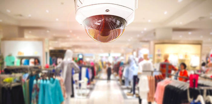 cctv camera in a shop