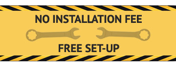 no installation fee notice