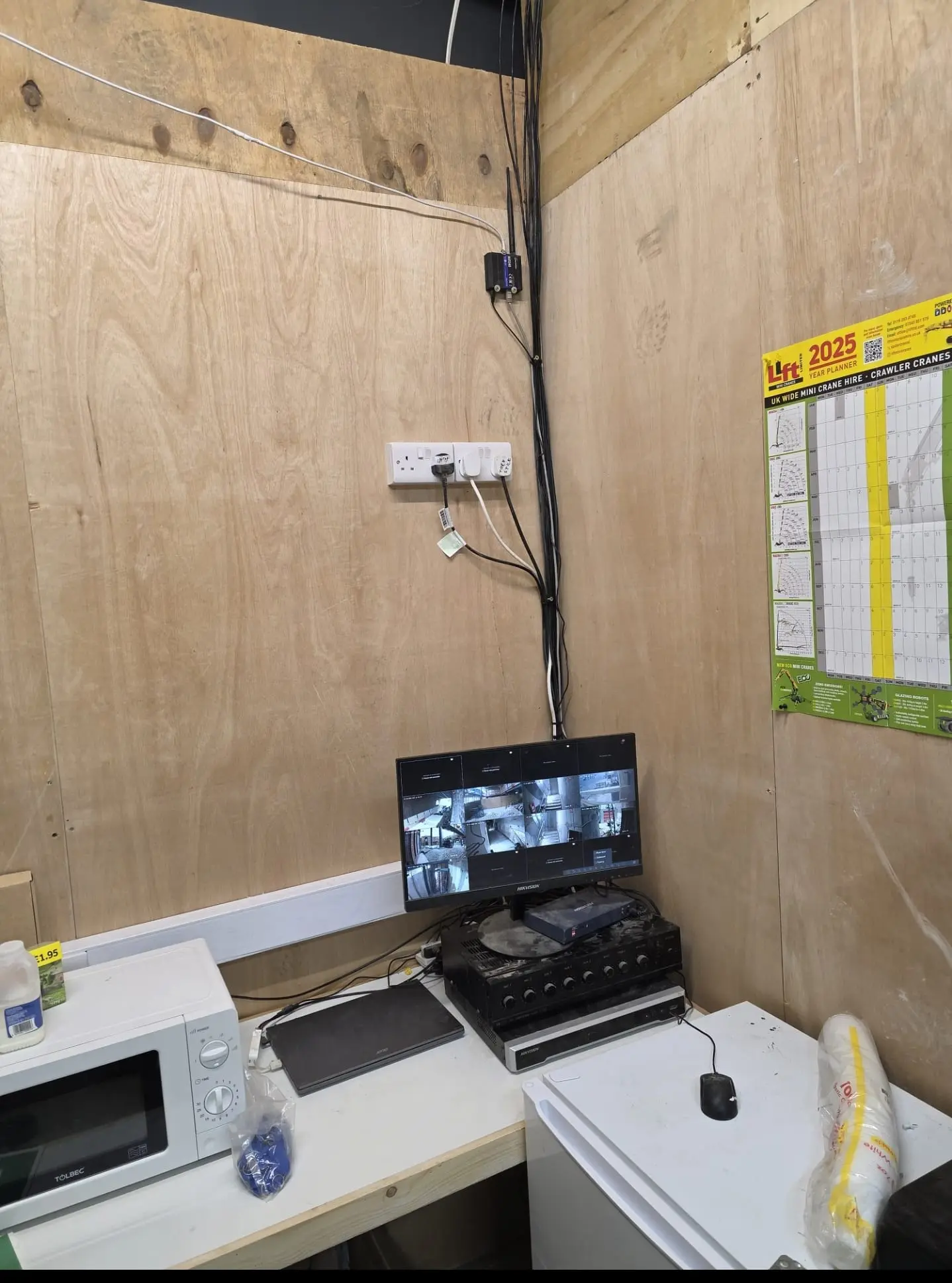 Construction Site CCTV Hire — Wired Camera System